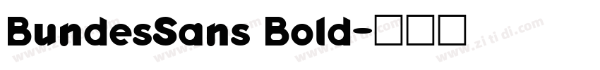BundesSans Bold字体转换